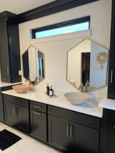 black and white bathroom design image aviston lumber